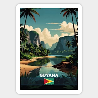 Guyana Travel Sticker